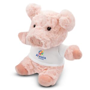 Plüschschwein mit individuellem Branding für Ihr Marketing